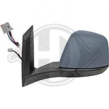 Espejo retrovisor DIEDERICHS 1455627, tipo: espejo retrovisor, características: diseño específico para vehículos, ajuste manual o eléctrico según la versión, cristal plano o convexo dependiendo de la aplicación, acabado en color negro o