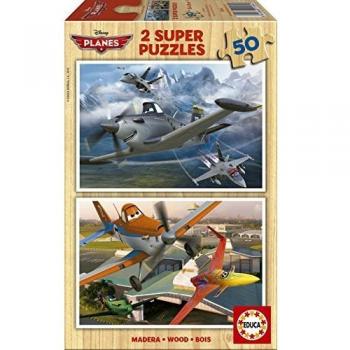 Puzzles Educa - Planes, 2 Puzzles x 50 Piezas
