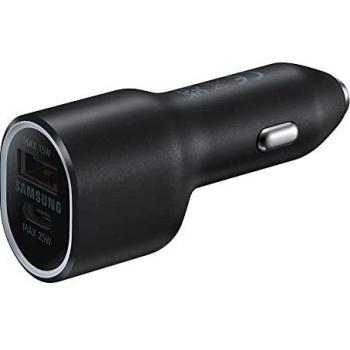 Samsung EP-L4020NBGEU Cargador de Coche Dual USB-A/USB-C 40W Carga Rápida Negro