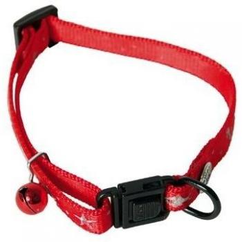 Collar de Nylon Rojo para Gato Ocean - Ajustable 20/30cm, Martin Sellier