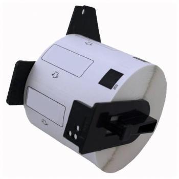 Etiquetas Compatibles con Brother DK-11221 Precortadas Cuadradas de Papel Térmico 23mm x 23mm - Paquete de 1000 Unidades