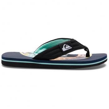 Quiksilver Molokai Layback II Sandalias para junior en color azul y negro