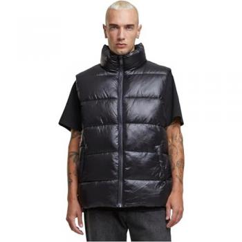 Recycled Big Puffer Vest for Men - Urban Classics - Black - 2XL