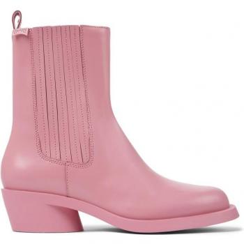 CAMPER Bonnie Ankle Boots - Pink, Size 38/7.5, Smooth Leather