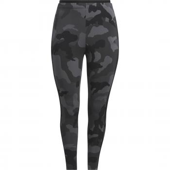 Mallas Adidas Essentials 3 Bandas Camo Print 7/8 Length para mujer, color negro, tallas inclusivas (58-60)