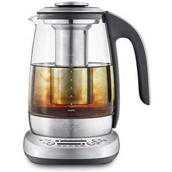 Sage Appliances The Sage Smart Tea Infuser C Teteras, Hervidor de Cristal y Acero Inoxidable Cepillado