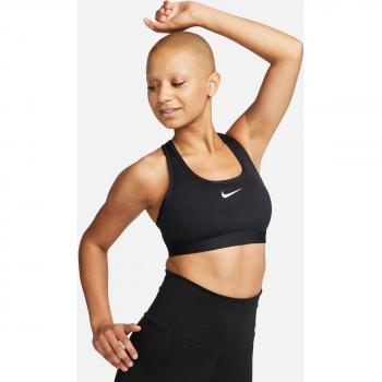 Sujetador Deportivo Nike Swoosh Medium para Mujeres - Negro