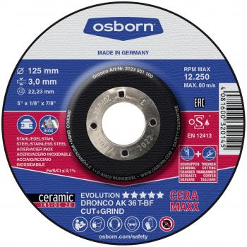 Disco de corte y desbaste AK 36 T Evolution CERAMAXX de 115 x 3 mm