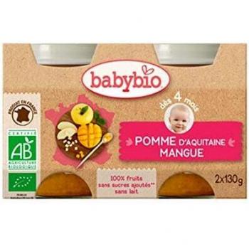 Babybio - Pots Pomme mangue dés 4 mois