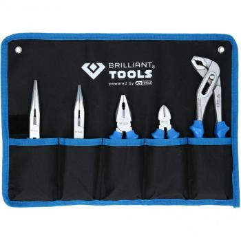 Juego de pinzas Brilliant Tools 5 piezas BT060005