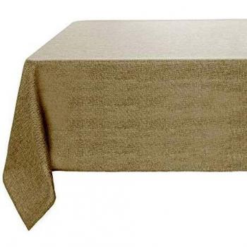 UMI. by Amazon Manteles Antimanchas Mesa Rectancular de Efecto Lino 150x150cm Lino