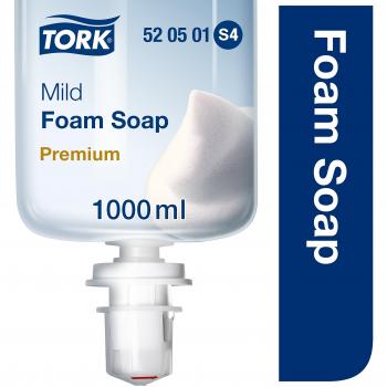 Jabón en Espuma Tork S4 Rehidratante Aroma Delicado Bote de 1000 ml