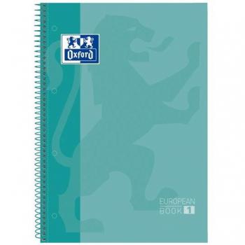 Oxford European Book Ice Menta A4 5 Unidades