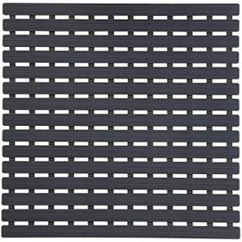 Pedana de Ducha Antideslizante 54x54 cm Gris con Gomas Antideslizantes