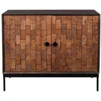 Aparador de Madera Marrón 'Chisel' en Mango, 80 x 100 cm