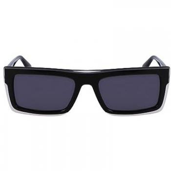 Calvin Klein Jeans CKJ23657S Black Crystal Rectangular Sunglasses for Men and Women