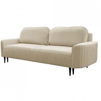 Sofá-cama Kingston 138 con caja de ropa de cama, Velluto 2, 244 x 92 x 102 cm