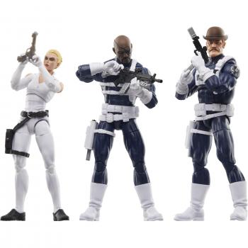 Marvel Legends Series S.H.I.E.L.D. Action Figure 3-Pack: Nick Fury Jr., Sharon Carter, Dum Dum Dugan