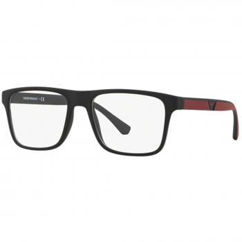 Emporio Armani EA4115F Asian Fit With Clip-On 50421W Men's Eyeglasses Black Size 54 - Blue Light Block Available
