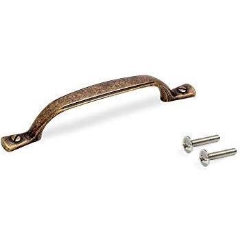 Tirador para mueble Nairobi Emuca en zamak acabado bronce con intereje 96 mm