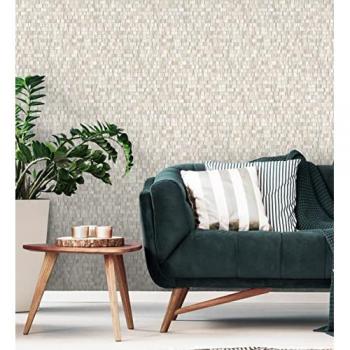Muestra DIN A4 de Papel Pintado Vinílico Ecológico Lavable con Textura en Relieve Mosaico de Piedras - Nantes Stone 679341 de GAULAN