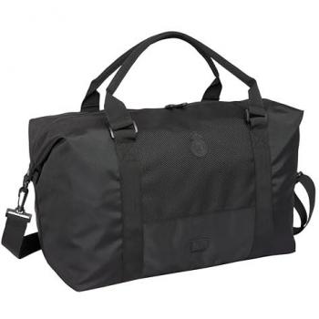 Bolso de Fin de Semana Real Madrid Premium, Bolsa de Viaje, 50 x 29 x 22 cm, Ideal para Jóvenes, Cómoda y Versátil, Calidad y Resistencia, Color Negro
