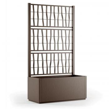 Maceta Rectangular Starwax 80 cm Marrón