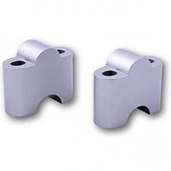 Conjunto de Pontets de Guidón LSL 25mm Plata Unisex