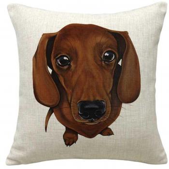 SuperStudio Lo + deModa Fran The Dog Funda para cojín, 100% algodón,, 45 x 45 x 0.2 cm