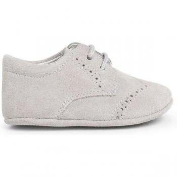 Zapato inglés de bebé niño de piel de serraje tipo blucher