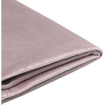 Funda Extraíble de Terciopelo Rosa para Cama 140 x 200 cm Fitou