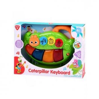 Playgo Teclado Caterpillar - Juguete Musical Interactivo para Bebés a Partir de 6 Meses