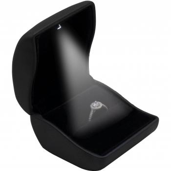 caja del anillo LED - ALLEU caja joyero de para compromiso y boda