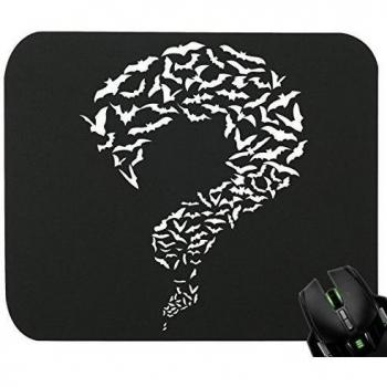 Touchlines - Enigma de murciélagos de preguntas alfombrilla para ratón para juegos y diseño gráfico 230 x 190 x 5 mm negro negro 230 x 190 x 5 mm