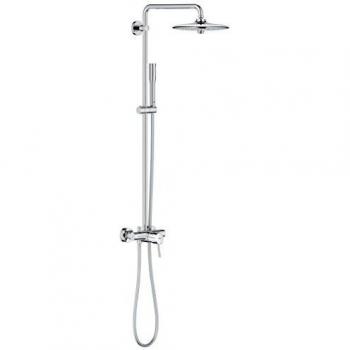 Grohe 23061002 Euphoria Concetto 260 - Sistema de ducha con grifo monomando, alcachofa SmartControl de 260 mm con solución de ahorro de agua y tres chorros y teleducha Stick