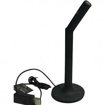 Generic Profesional Micrófono USB Profesional con 1.3m Cable, Microphone de Escritorio para QQ, Skype, YY Voz, Ordenador y PC portátil, Hogar, Conferencia, Chat de Voz, Grabación y Demás - Negro