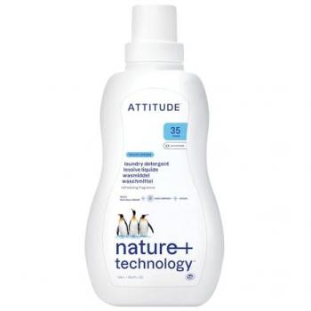 Detergente líquido concentrado para lavadora Eco Floral - 35 Lavados (1,05 Litros) - Attitude