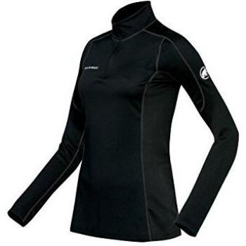 Go Warm Zip Longsleeve Women, Color:Black;Size:L