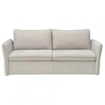 Sofá cama de 3 plazas convertible rápido en tela beige - Cama de 140 cm CELTARI