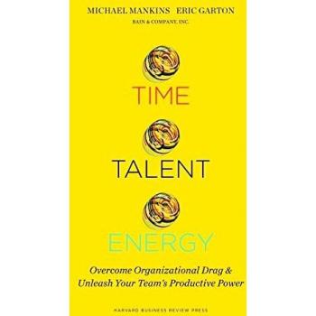 Time Talent Energy Overcome Organizational Drag and Unleash Your Team's Productive Power