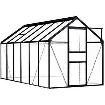 Invernadero de Aluminio Antracita 7,03 m²