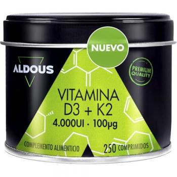 Aldous Vitamina D3 1000 Ui + K2 250 Comprimidos - Aldous Bio