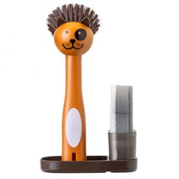 Set de Limpieza para Comederos de Perros y Gatos - Incluye Cepillo, Estropajo y Bandeja - Cerdas Resistentes - VIGAR Pets Club
