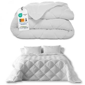 Edredón Nórdico Transpirable 300 gr/m² Ultra Suave Lavable Termorregulable Color Blanco - Mommy Confort Cama 90/105 cm