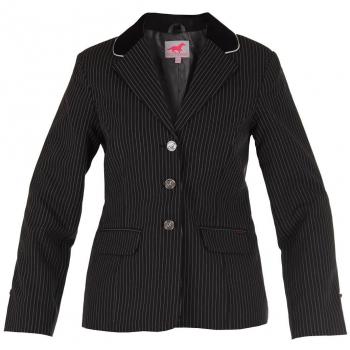 Rojo caballo Childs equitación Show/competencia chaqueta Blazer todos los tamaños y colores, Stripe Black, 152EU