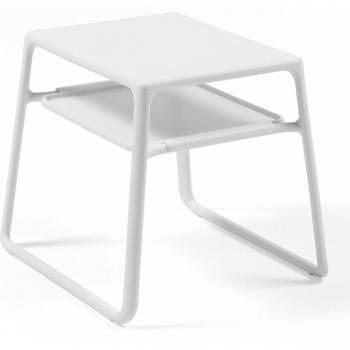 Mesa Centro Pop Blanca Nardi - Elegante Mesa Auxiliar de Jardín con Diseño Moderno