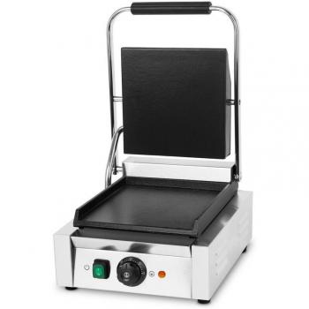 Grill Contacto Vertes 1800W, Plancha de Hierro Fundido, Multigrill para Panini, Carne, Verduras y Bocadillos, Carcasa de Acero Inoxidable
