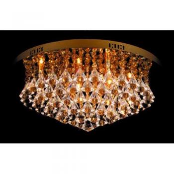 Plafón de diseño Parma Oro 20 cm, tipo plafón de techo, características: color dorado claro, diámetro de 20 cm, diseño moderno y elegante