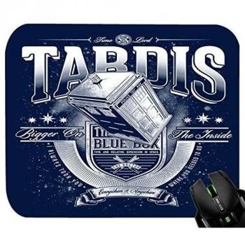 Touchlines - TARDIS Blue Box alfombrilla para ratón para juegos y diseño gráfico 230 x 190 x 5 mm azul 230 x 190 x 5 mm