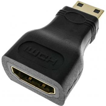 Adaptador HDMI a Mini-HDMI BeMatik, tipo A hembra a tipo C macho